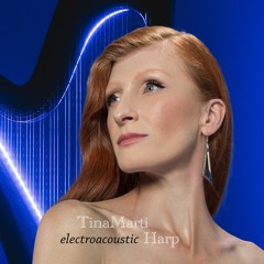 Martina Stock BLUE EYE SKY electroacustic harp