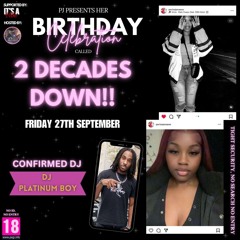2 DECADES DOWN | 27/09/24 | @DJPLATINUMBOY (LIVE AUDIO) | HOSTED BY @DJHILLY