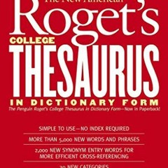 READ EBOOK EPUB KINDLE PDF New American Roget's College Thesaurus in Dictionary Form