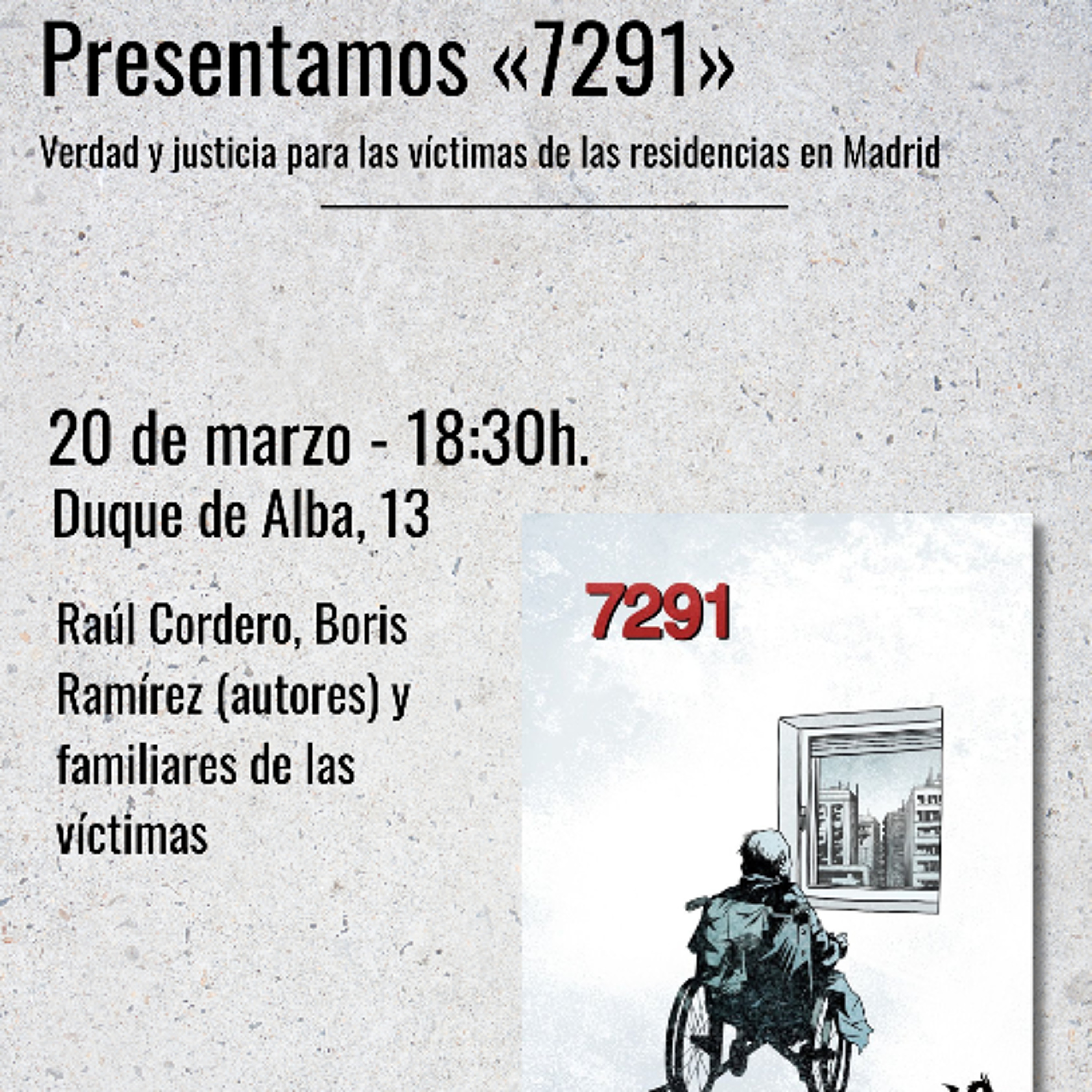 Presentación del cómic 7291. Verdad y justicia para las víctimas de las residencias de Madrid episode artwork