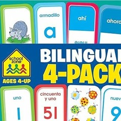 *$ School Zone Bilingual Spanish/English Flash Card Set: Tarjetas de Índice Bilingües Español/I