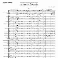 LONGWOOD CONCERTO for bassoon, bass clarinet and wind band - Rene Ruijters