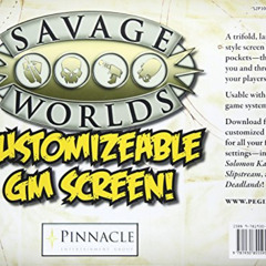 [Get] PDF 💞 Savage Worlds Customizable GM Screen (S2P10002) by  Studio 2 Publishing
