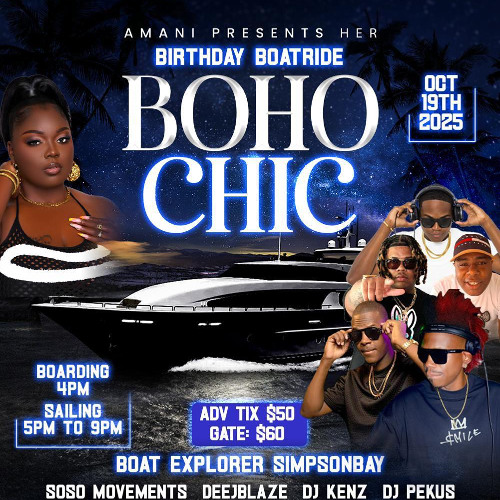 BOHO CHIC Amani's Boatride Party (Unfiltered)(St Maarten) Ft. Deejay Smudge