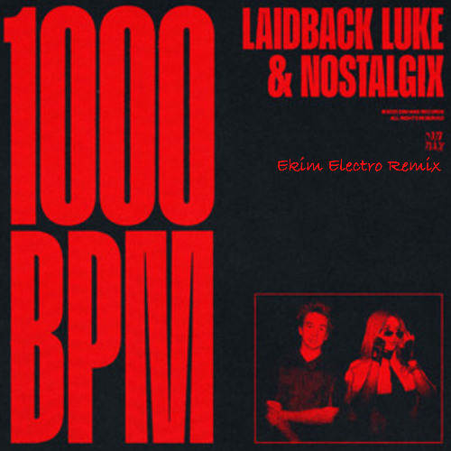 Laidback Luke & Nostalgix - 1000BPM  (Ekim Electro Remix)