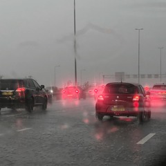 Driving with heavy rain [Interior] (A4 Highway The Netherlands, May 21st 2024)