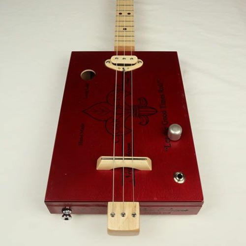Stream Red New Orleans Cigar Factory 3 String Cigar Box Guitar CBG