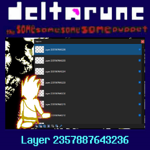Layer 2357887643236 - [Deltarune; The Same Same Same Same Puppet]