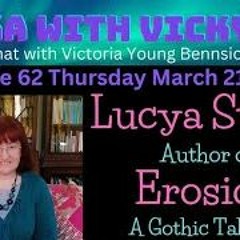 Fika With Vicky - Author Lucya Starza - Book  Erosion - Gothic Novel