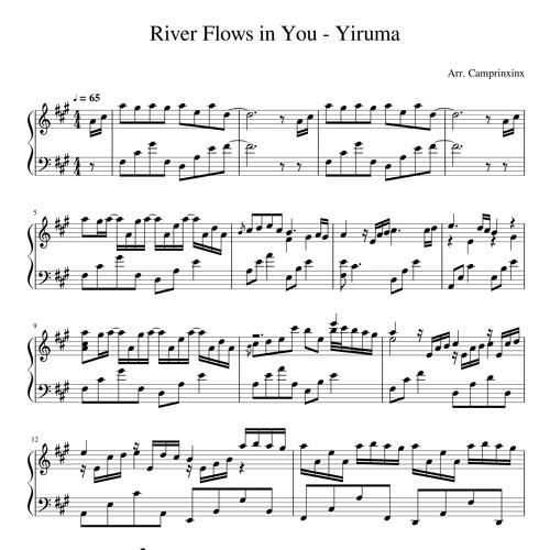 River Flows In You Piano By Maspri