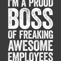 read i'm a proud boss of freaking awesome employees: 6 x 9 blank lined note