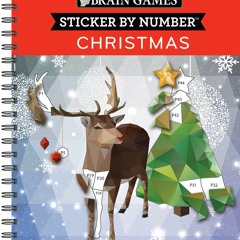 [PDF] Download Brain Games - Sticker by Number: Christmas (28 Images to