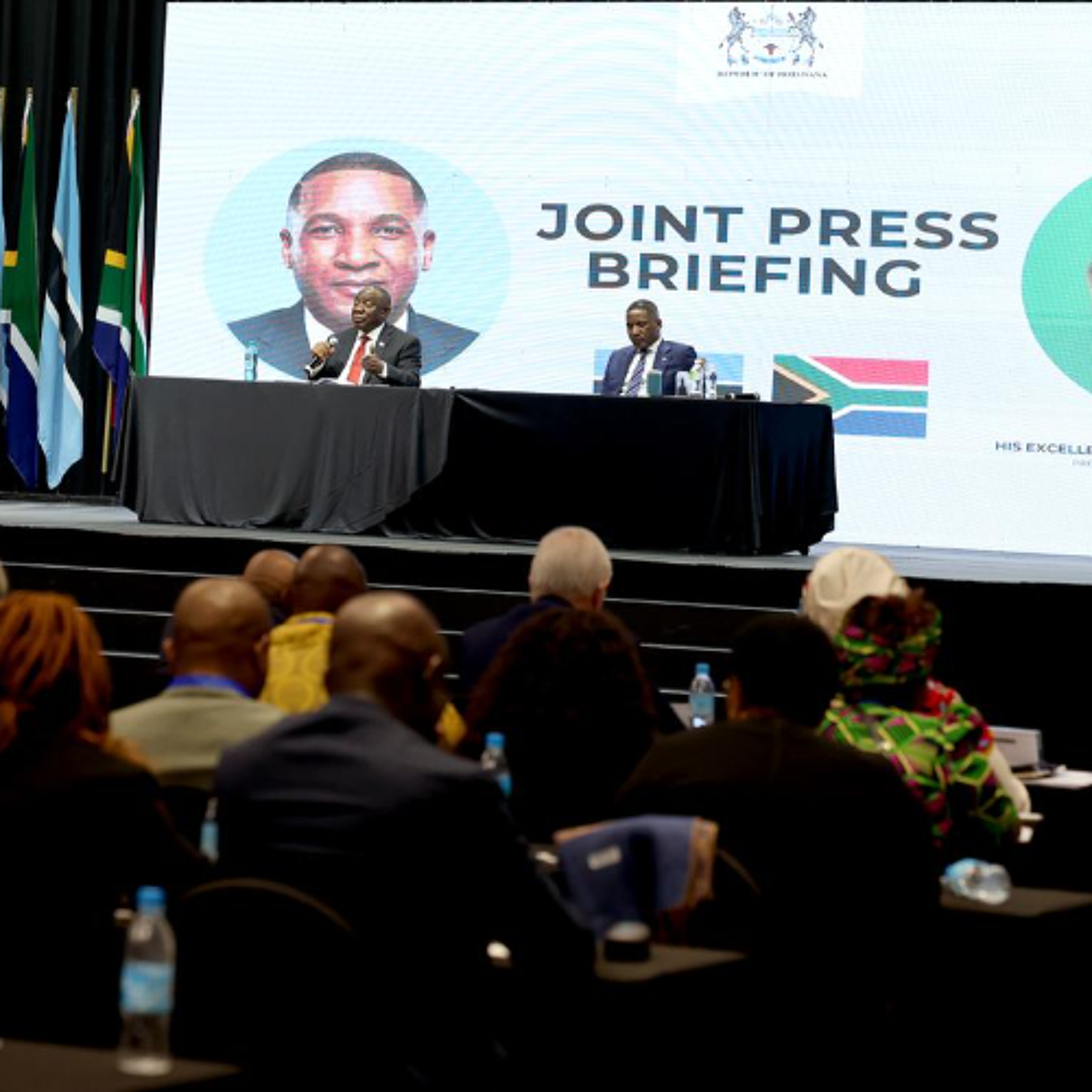 Joint Press Briefing between President Boko and President Ramaphosa at the 6th Session of Botswana-South Africa Bi-National Commision