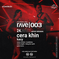 Cassa Cristano b2b Quasi;Mono-unverdeckt. pres. rave I 003 @Airport Würzburg | 143 - 148 BPM Techno