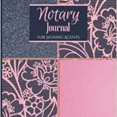 free KINDLE 📌 Notary Journal: Pink Modern Women Signing Agents Notary Log Book To Re