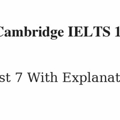 Listening And Reading Answer Key Cambridge Ielts 7 Test 3 ((BETTER))