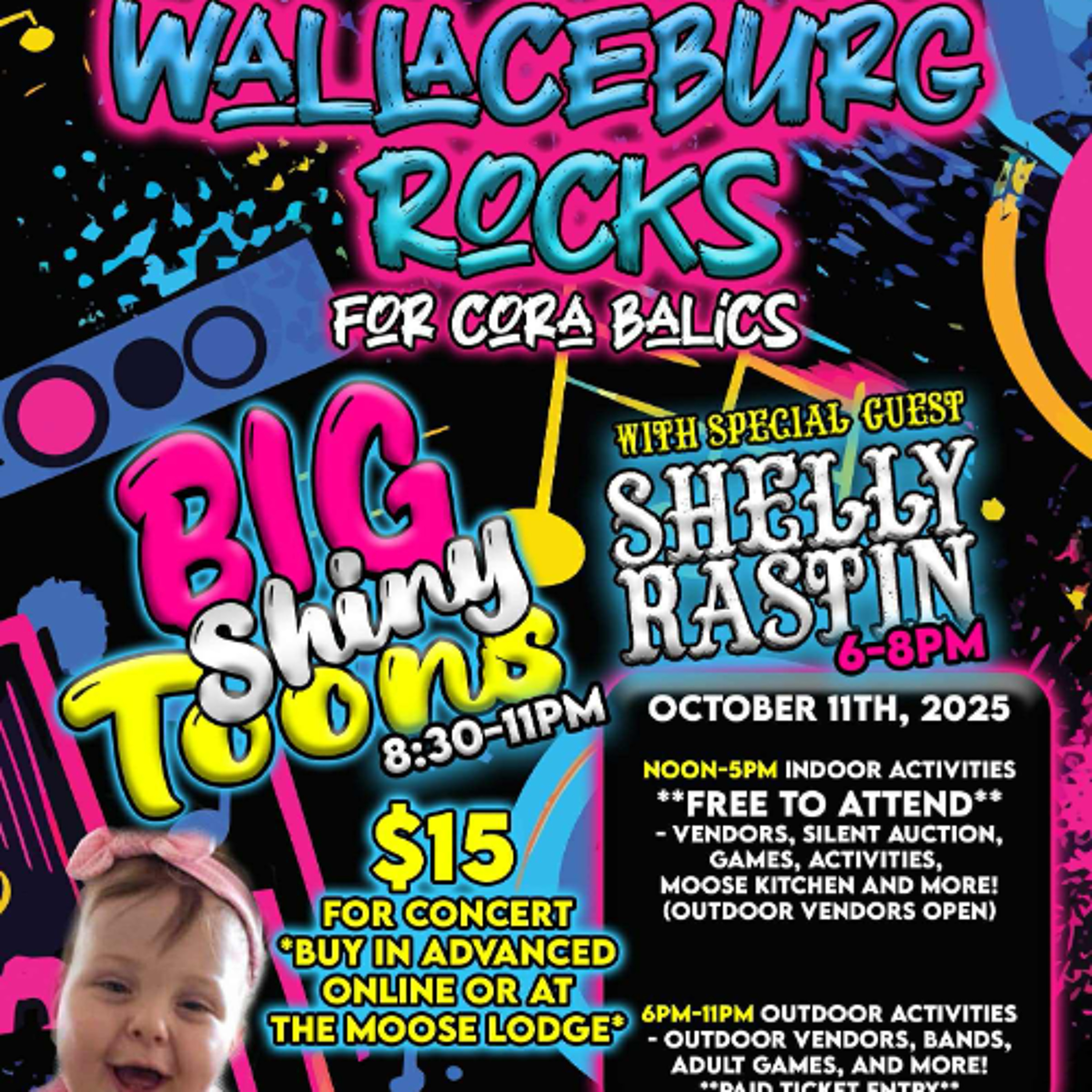 'Wallaceburg Rocks for Cora Balics' event set for Oct. 11 at the Moose Lodge episode artwork