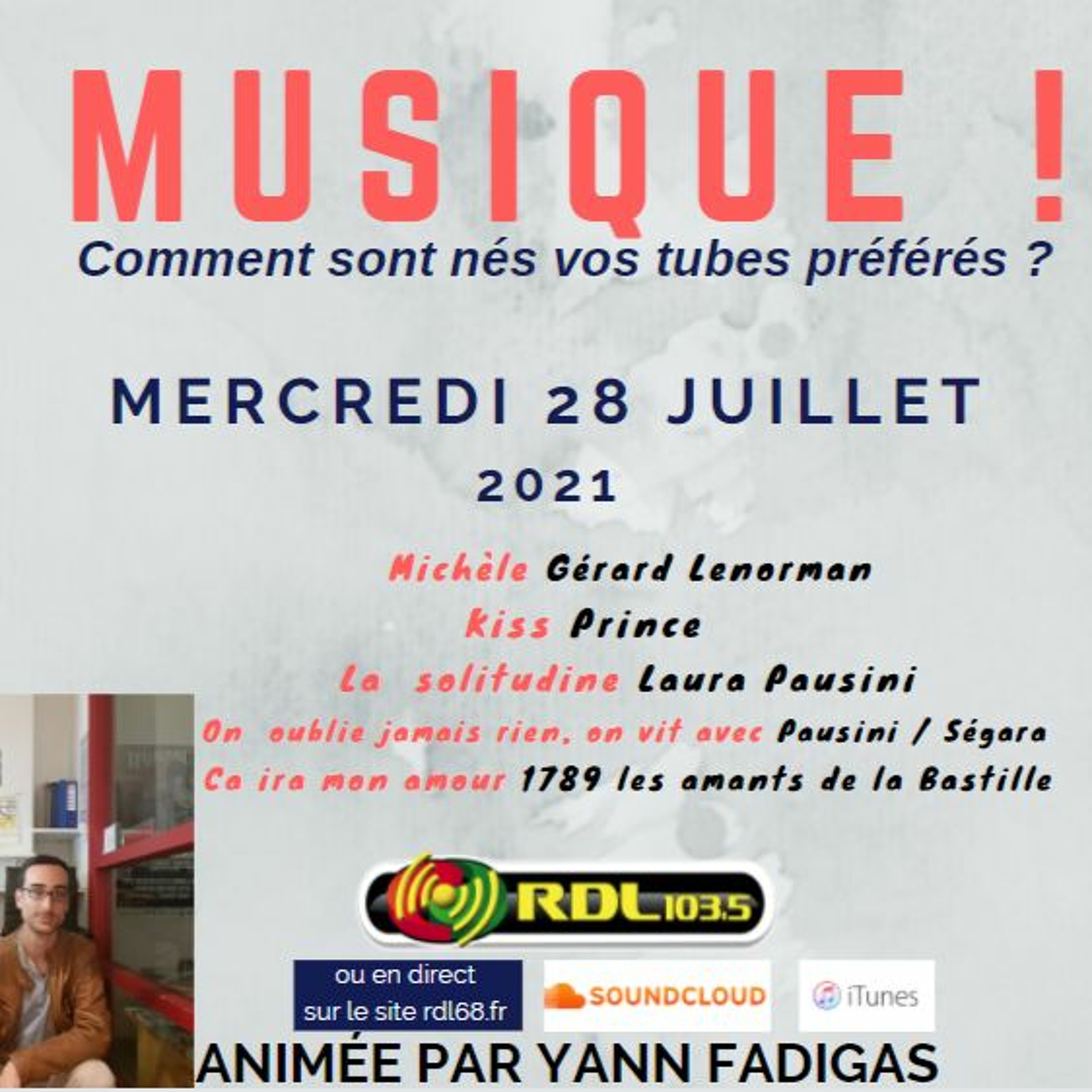 MUSIQUE ! 107 - 28 07 21 - "Kiss" (Prince) / "Michèle" (Lenorman) / Laura Pausini / 1789 episode artwork