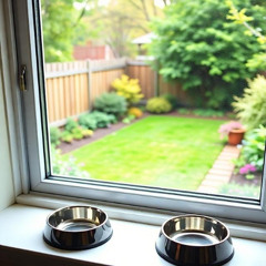 Empty Bowls on Windowsills