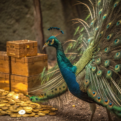 bird and gold