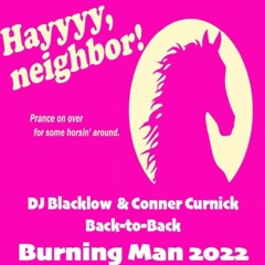 LIVE @ BURNING MAN 2022 | DJ BLACKLOW B2B CONNER CURNICK | PINK PONY CLUB | PART ONE