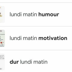 lundi matin