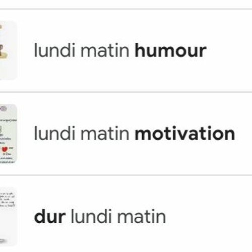 lundi matin