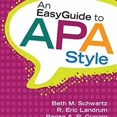 [VIEW] EBOOK 📥 An EasyGuide to APA Style (EasyGuide Series) by  Beth M. Schwartz,R.