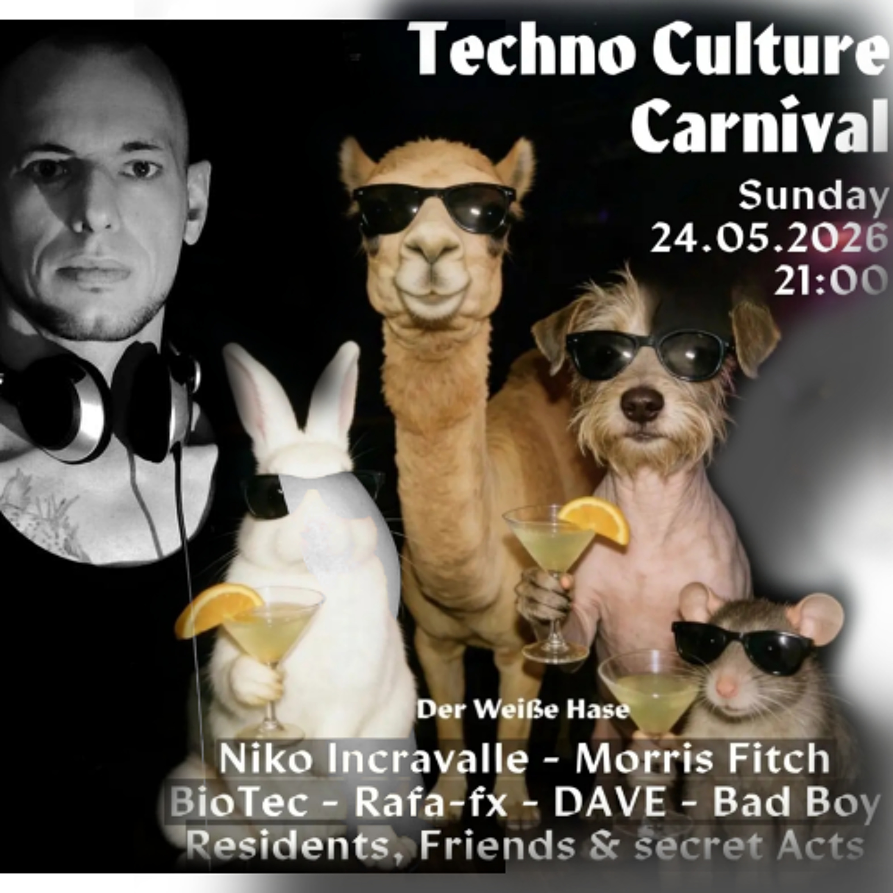 Techno Culture Carnival @ Der Weisse Hase ( 24-05-2026 ) [ 3 Decks Play ] episode artwork