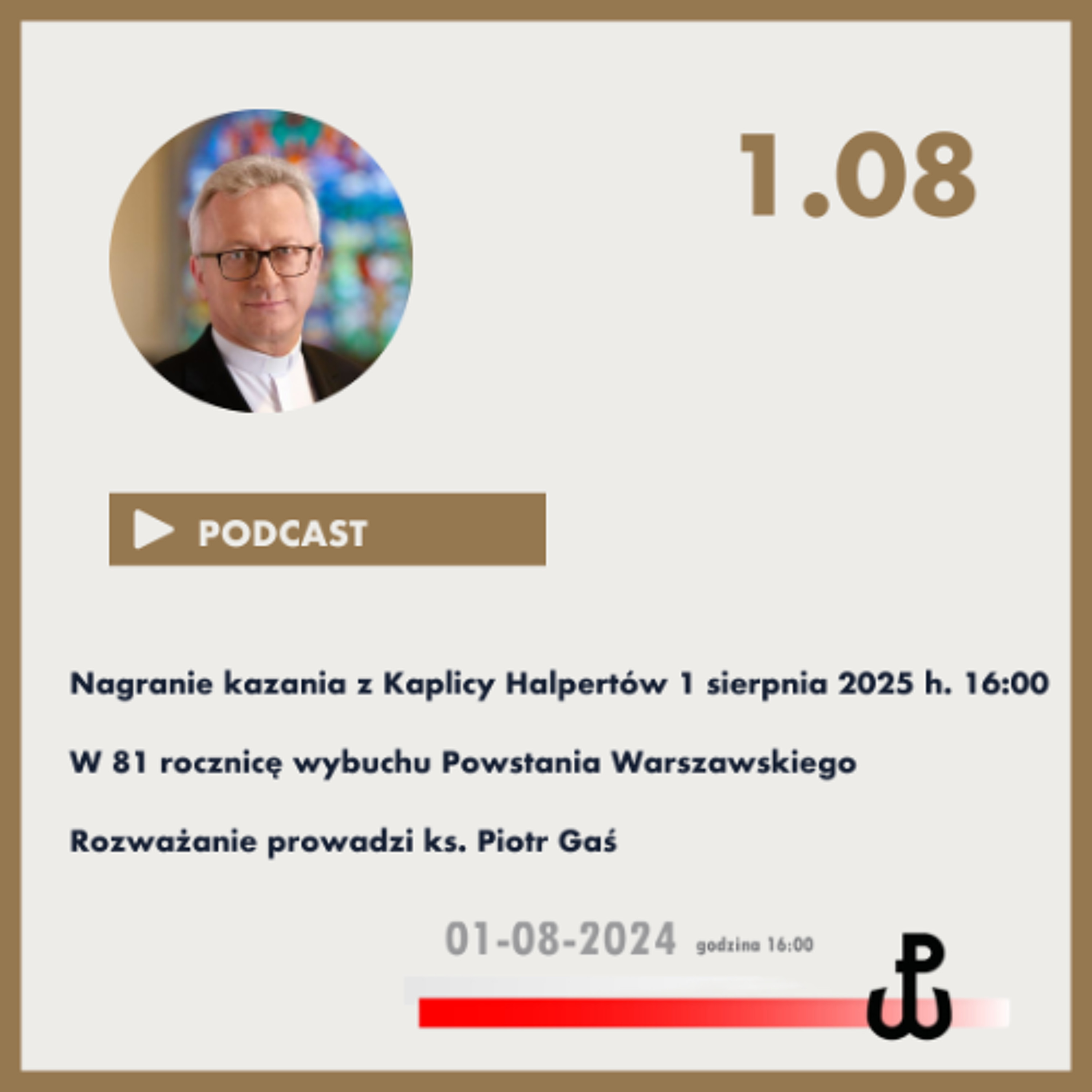 Rozważanie z nabożeństwa z Kaplicy Halpertów 1 sierpnia 2025 episode artwork