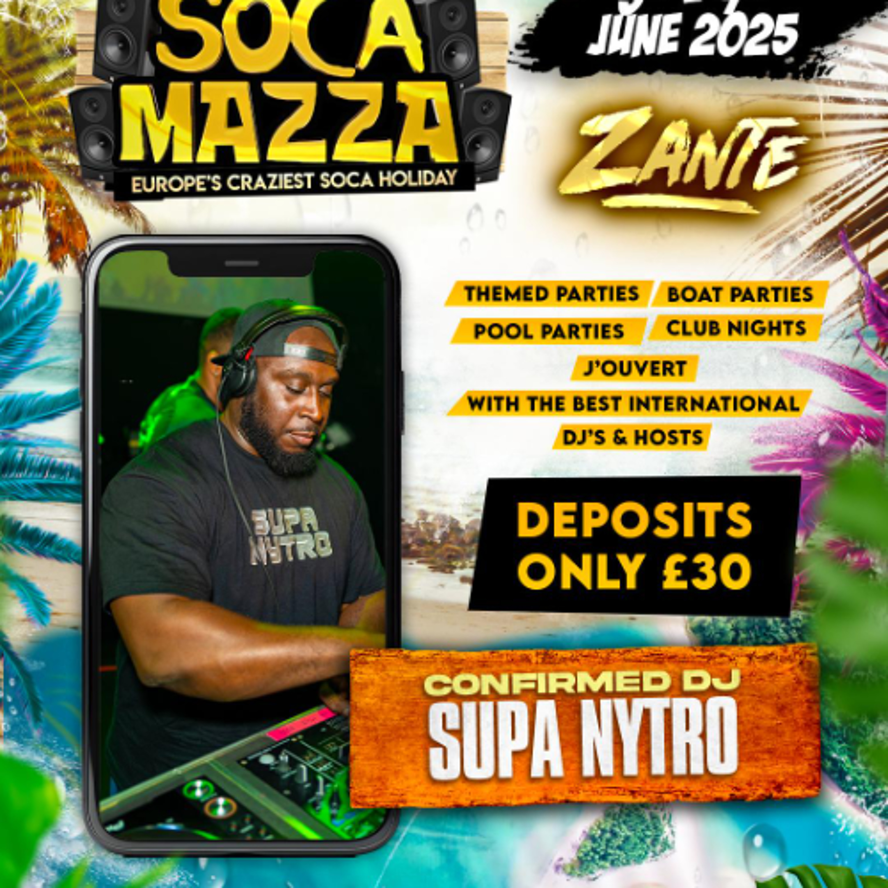 Supa Nytro x Dj KC @ Soca Mazza - Soca Soiree | supanytro.co.uk