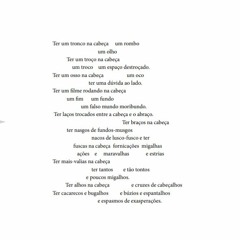 Ter Um Tronco Na Cabeça (livro Depois Da Água 2014 Vocalização De 2023)