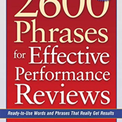 download KINDLE 🎯 2600 Phrases for Effective Performance Reviews: Ready-to-Use Words