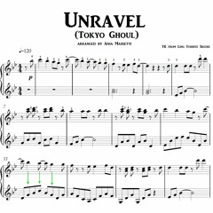 Unravel アンラベル from Tokyo Ghoul 東京喰種- arranged piano teacher ピアノ