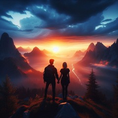 When the dawn begins to rise.