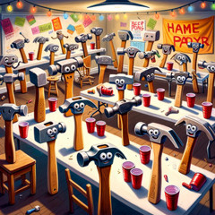 Background at a party