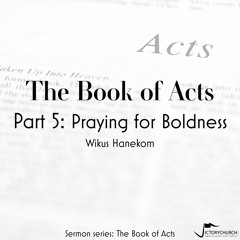 Wikus Hanekom - The Book of Acts (Part 5: Praying For Boldness)