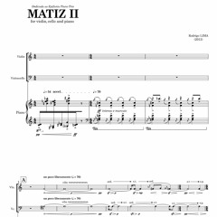MATIZ II for piano, violin and cello (2013) Epifania Piano Trio_excerpt