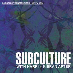 Subsonic Transmissions 19.87 FM: Subculture with Harri & Kieran Apter #014 >>> KIERAN APTER