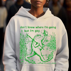 I Don't Know Where I'm Going But I'm Gay Frog Shirt