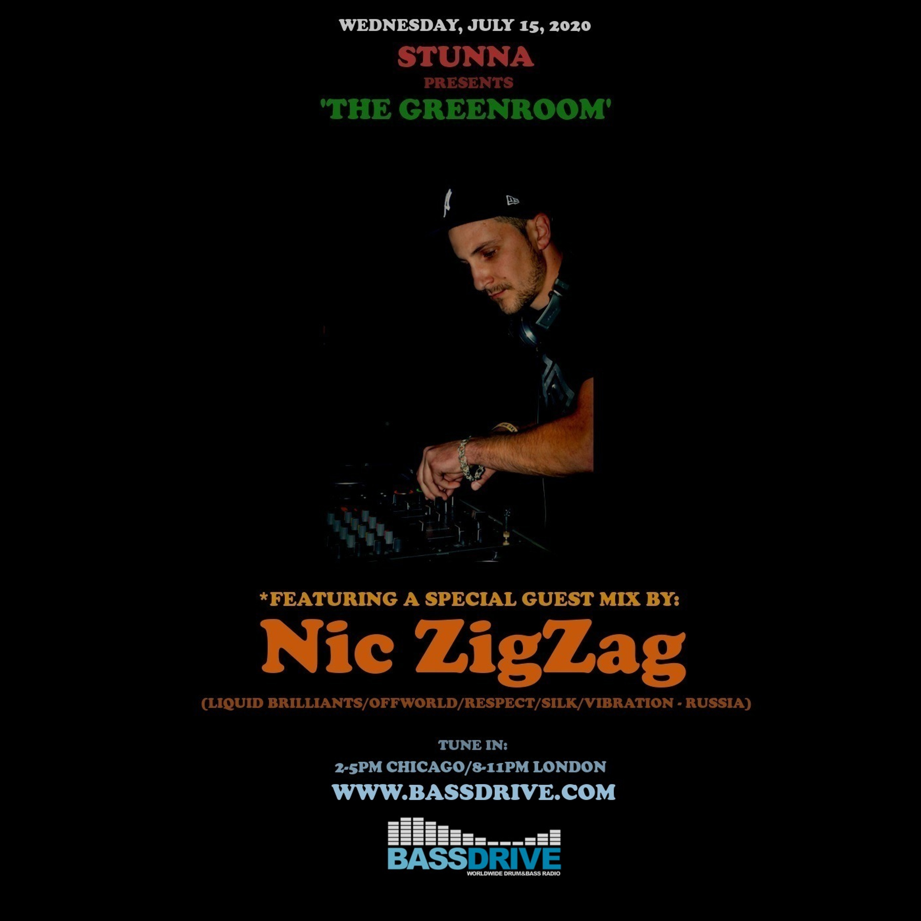 STUNNA Presents THE GREENROOM with Nic ZigZag Guest Mix July 15 2020 episode artwork