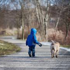 The Boy with a Smile and a Dog