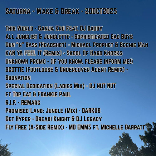 Wake & Break 20Oct2025