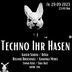 Pure "Techno Ihr Hasen" Weisser Hase September 2023