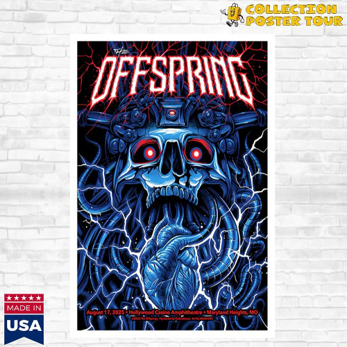 Stream The Offspring August 17 2025 Concert Poster by
