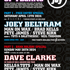 MAN ON WAX @ JOY, 30 Years Of Techno 26-05-24. Wire, Leeds