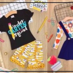 Mia Belle Girls 1st Day of School Clothing And Accessories.