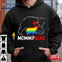 Mommy Bear Proud Mom Mama Rainbow Flag Lgbt Pride Mother Day Shirt