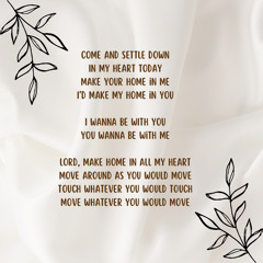 Come and Settle Down