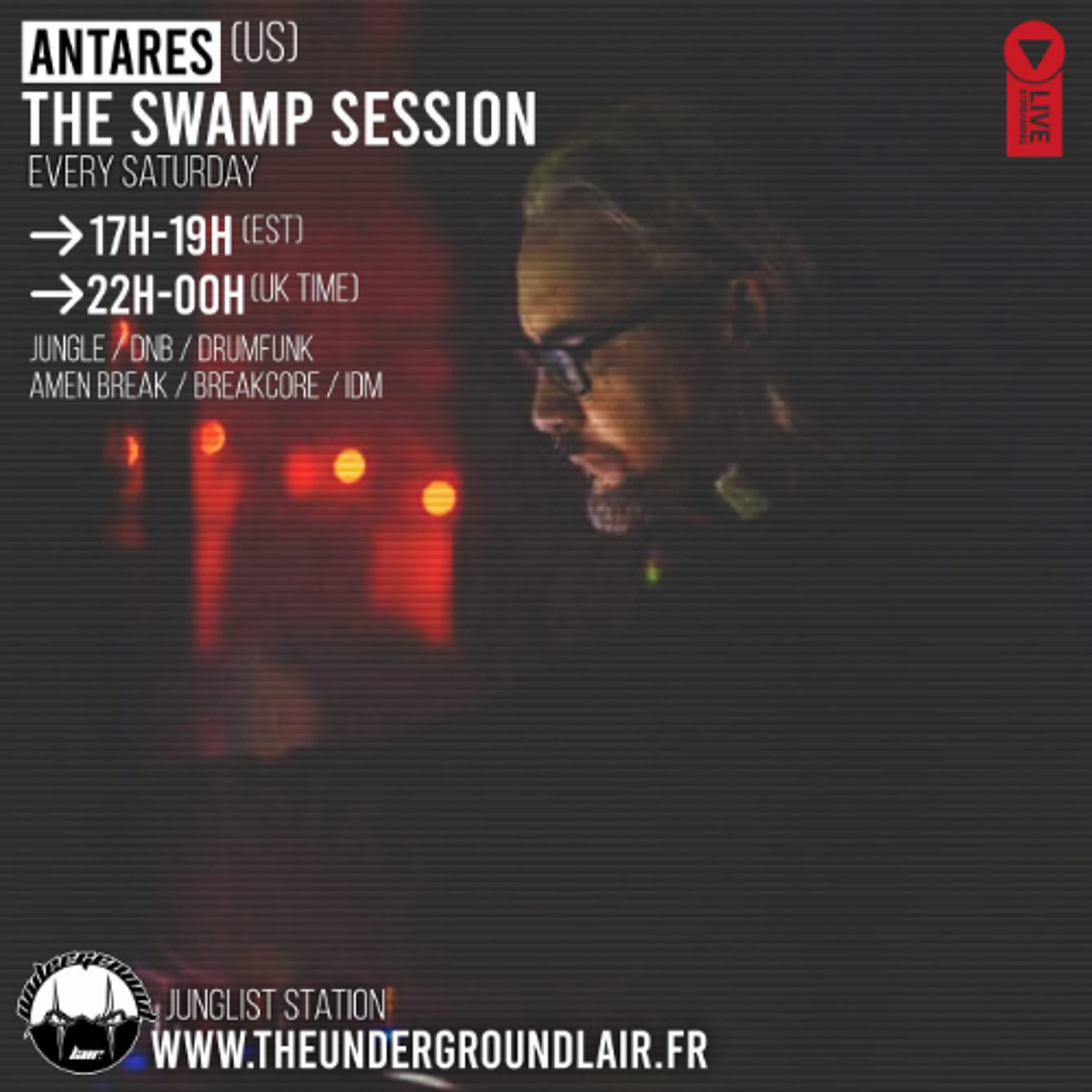 Antares - LIVE on The Underground Lair - The Swamp Session - 8.11.25 episode artwork